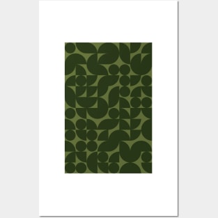 Leaf Colored Geometric Pattern - Shapes #10 Posters and Art